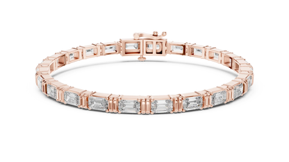 Baguetta Ridge Diamond Bracelet