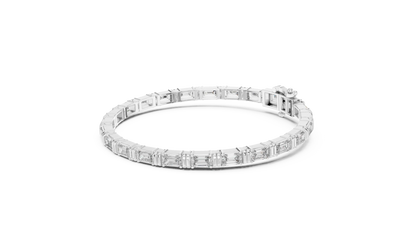 Baguetta Ridge Diamond Bracelet