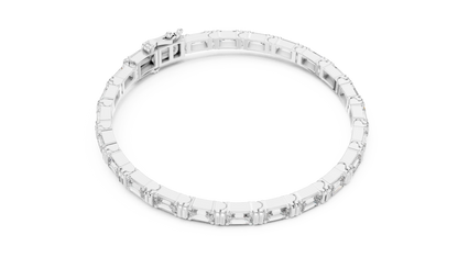Baguetta Ridge Diamond Bracelet