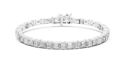 Baguetta Ridge Diamond Bracelet