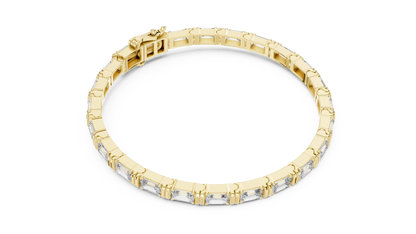 Baguetta Ridge Diamond Bracelet