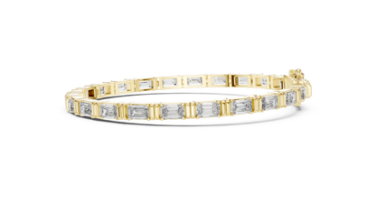 Baguetta Ridge Diamond Bracelet