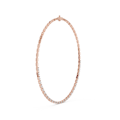Baguette Row Diamond Pendant