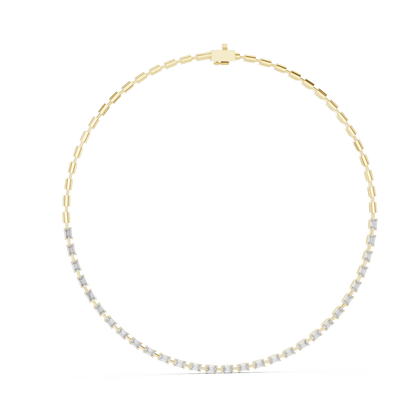 Baguette Row Diamond Pendant