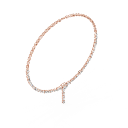 Cascading Rows Diamond Pendant