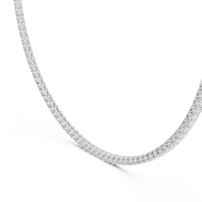 Continuous Line Diamond Pendant