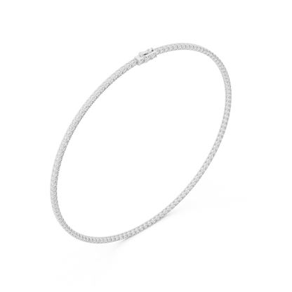 Continuous Line Diamond Pendant