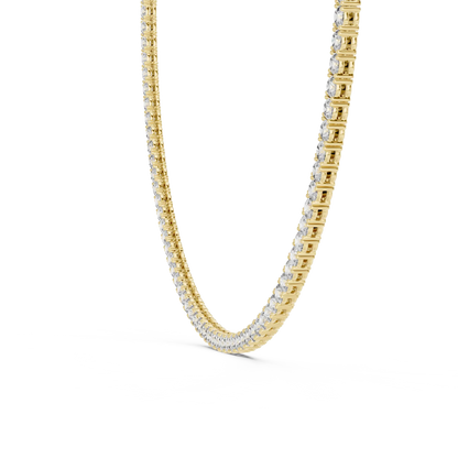 Continuous Line Diamond Pendant