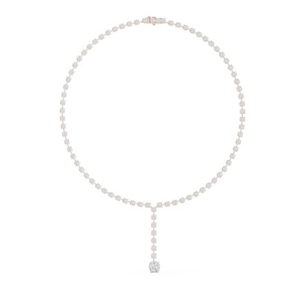 Solitaire Cascade Diamond Pendant