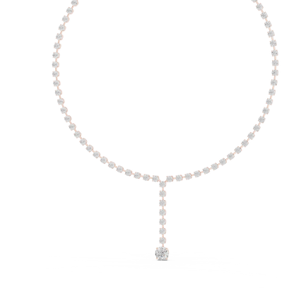 Solitaire Cascade Diamond Pendant