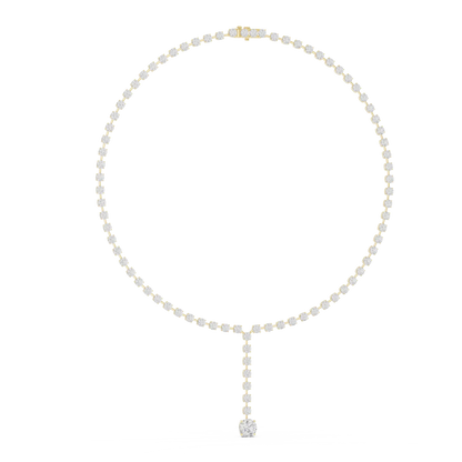 Solitaire Cascade Diamond Pendant