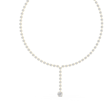Solitaire Cascade Diamond Pendant