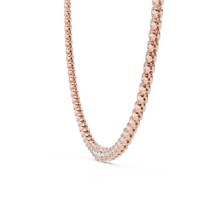 Bezel Row Diamond Pendant