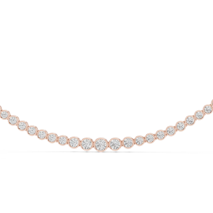 Bezel Row Diamond Pendant