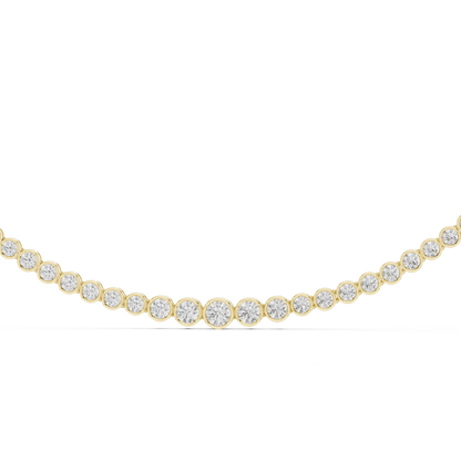 Bezel Row Diamond Pendant