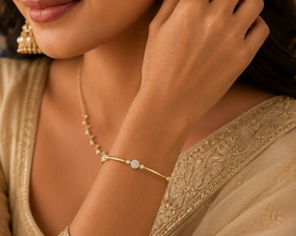 Marigold Rondelle Diamond Bracelet