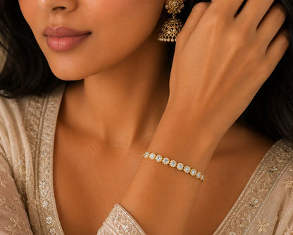 Milgrain Coronet Diamond Bracelet