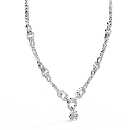 Infinity Knot Diamond Pendant