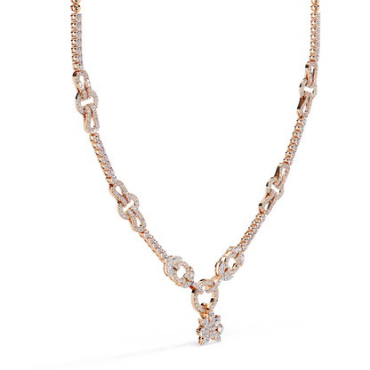 Infinity Knot Diamond Pendant