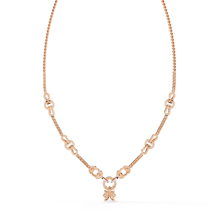 Infinity Knot Diamond Pendant