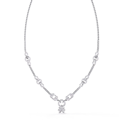 Infinity Knot Diamond Pendant