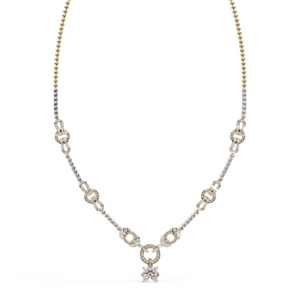 Infinity Knot Diamond Pendant