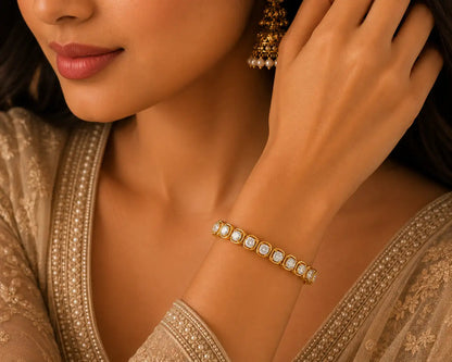 Open Link Diamond Bracelet