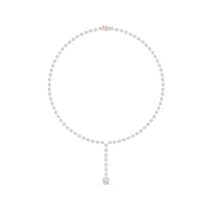 Solitaire Cascade Diamond Pendant