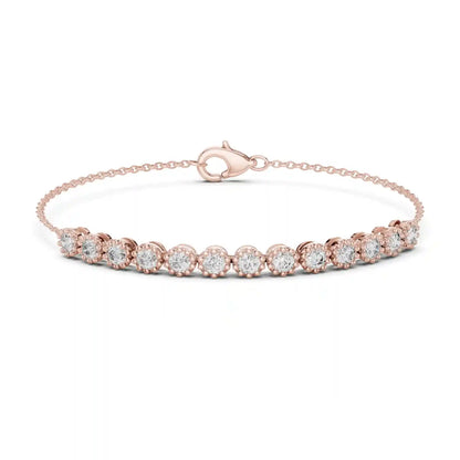 Milgrain Coronet Diamond Bracelet