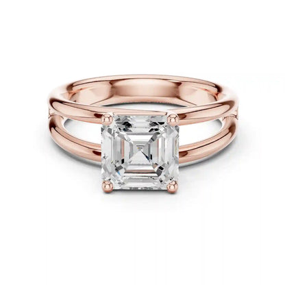 Twin Rise Diamond Ring