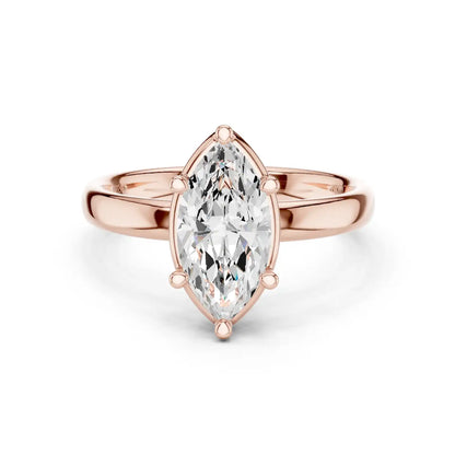 Slender Point Diamond Ring