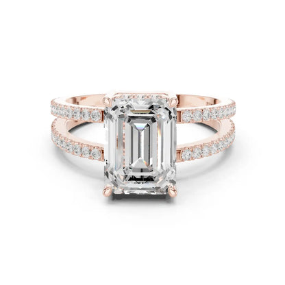Emerlora Split Diamond Ring
