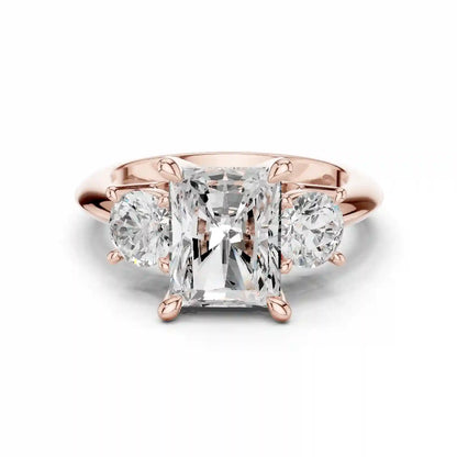 Three Sided Diamond Ring