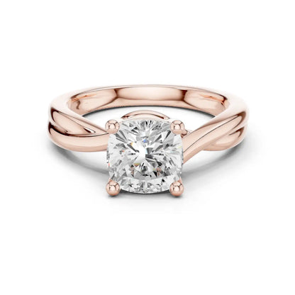 Twine Solitaire Diamond Ring