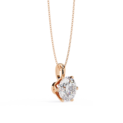 Solitaire Reign Diamond Pendant