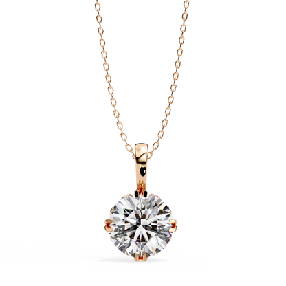 Solstice Solitaire Diamond Pendant