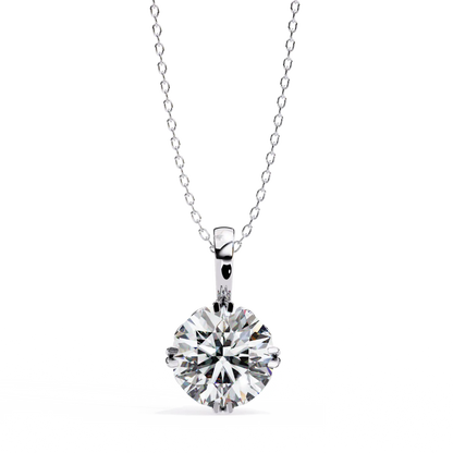 Solstice Solitaire Diamond Pendant
