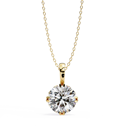 Solstice Solitaire Diamond Pendant