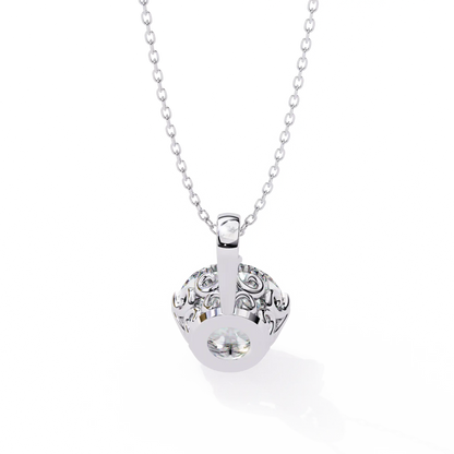 Solstice Solitaire Diamond Pendant