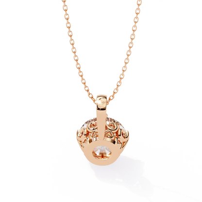 Solstice Solitaire Diamond Pendant