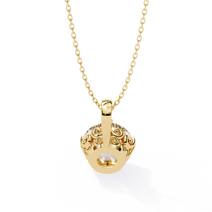 Solstice Solitaire Diamond Pendant