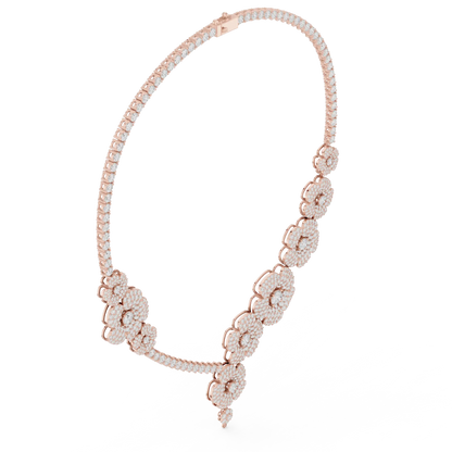 Camellia Trail Diamond Necklace