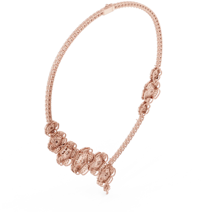 Camellia Trail Diamond Necklace