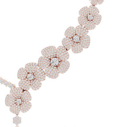 Camellia Trail Diamond Necklace