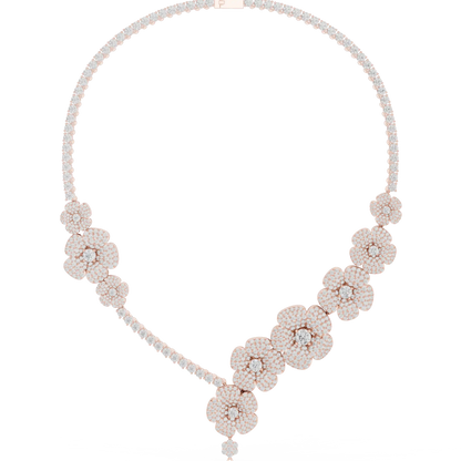 Camellia Trail Diamond Necklace