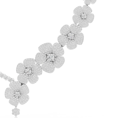 Camellia Trail Diamond Necklace