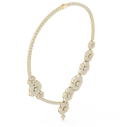 Camellia Trail Diamond Necklace