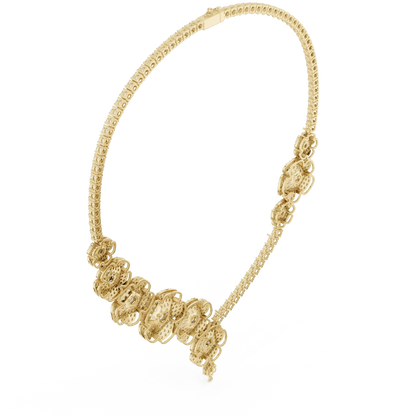 Camellia Trail Diamond Necklace