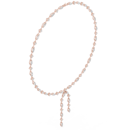 Marquise Cascade Diamond Necklace