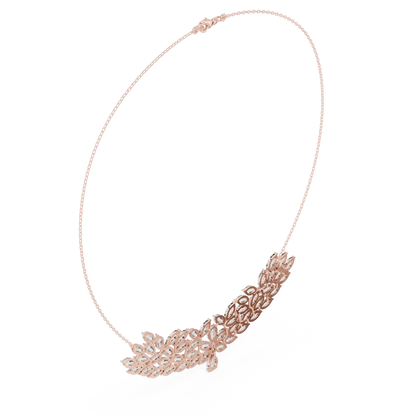 Palm Cascade Diamond Necklace